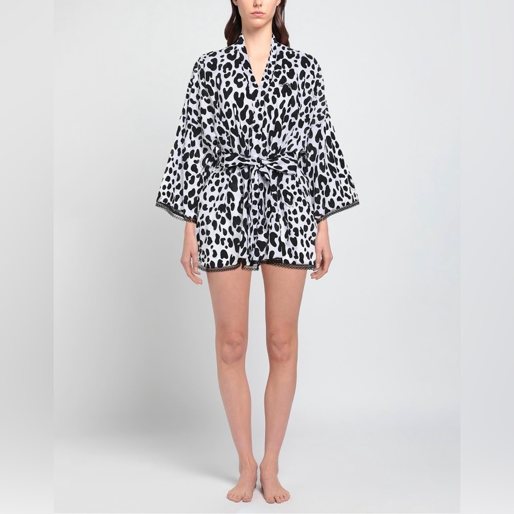 Moschino Bathrobes Leopard Print Dressing Gowns Robes Size S New NWT